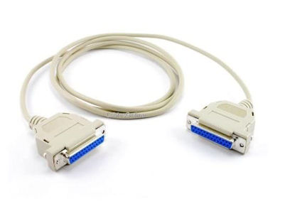 Picture of CablesOnline 6ft Null Modem DB25 Female to Female Data Transfer Cable (NM-006)
