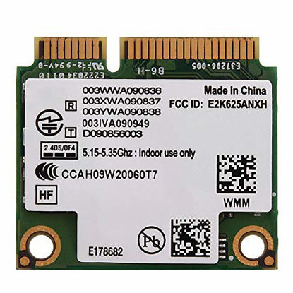Picture of PCI-E WiFi Wireless Card, Dual-Band 2.4G + 5G Mini PCI-E WLAN Card 300Mbps High Performance WLAN Adapter for Intel 6250 WiMax, Compatible with Dell / Asus / Toshiba / Acer PC Laptop