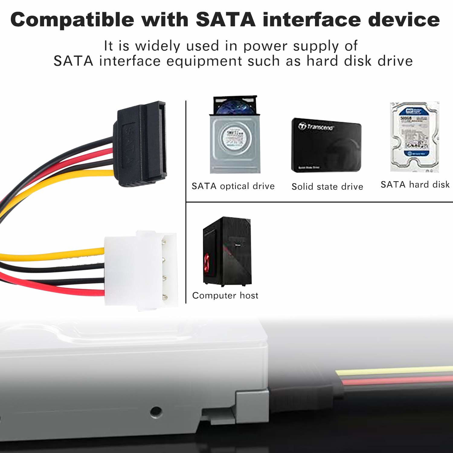 molex 4 pin to sata power