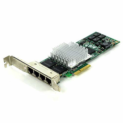 Picture of HP 436431-001 NC364T Quad Port Gigabit Ethernet Adapter Board - Has Four External RJ45 10/100/1000Mb Ports - Requires one Low Profile (or Full Height) x4 PCIe Slot (Renewed)
