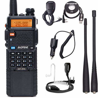 Baofeng x Radioddity UV-5RX3 Tri-band Radio VHF, 1.25M, UHF Amateur  Handheld Ham Two Way Radio Walkie Talkie with Earpiece and Programming Cable