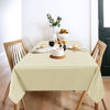 Picture of sancua 2 Pack Beige Tablecloth 60 x 84 Inch, Rectangle 4 Feet Table Cloth - Stain and Wrinkle Resistant Washable Polyester Table Cover for Dining Table, Buffet Parties and Camping
