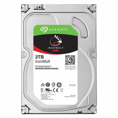 Picture of Seagate IronWolf 3Tb NAS Internal Hard Drive HDD - 3.5 Inch Sata 6GB/S 5900 RPM 64MB Cache for Raid Network Attached Storage (ST3000VN007)