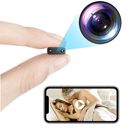 Picture of Smallest WiFi Hidden Cam,Wireless Spy Camera,HD1080P Portable Nanny Cam,USB Hidden Camera,Baby Monitor with Upgraded Night Vision,AI Human Motion Detection,Cloud Storage,for Security with iOS,Android