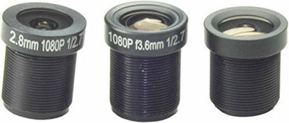 Picture of Kits of Wide Angle Lens 3.6mm,2.8mm,2.5mm Board Lens Black for Security CCTV Surveillance Camera