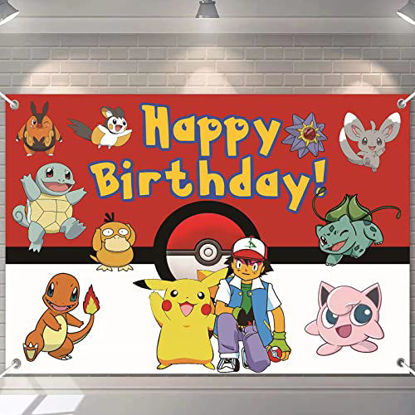 Picture of Birthday Party Supplies Backdrop Banner .Photography Background Banner for Birthday Party Decoration 7x5ft