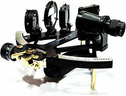 Picture of Nautical 9" Solid Aluminum Working Tamaya 1917 Sextant - Functional Sextant - Navigational Sextant - Marine Ship Instrument Astrolabe Model Sextant