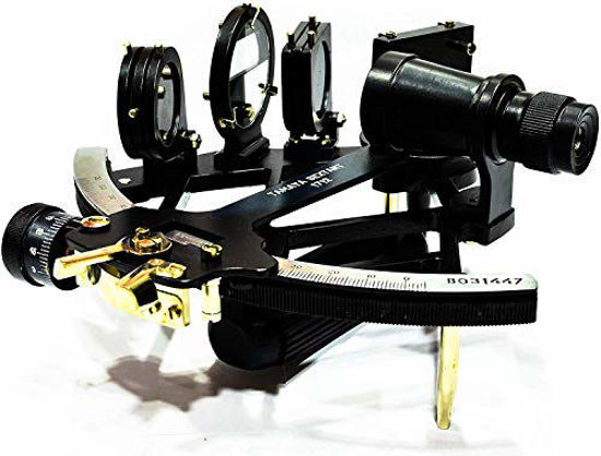 Picture of Nautical 9" Solid Aluminum Working Tamaya 1917 Sextant - Functional Sextant - Navigational Sextant - Marine Ship Instrument Astrolabe Model Sextant
