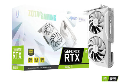 Picture of ZOTAC Gaming GeForce RTX 3060 Ti AMP White Limited Edition LHR 8GB 256BIT GDDR6 (ZT-A30610F-10PLHR)