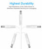 Picture of SIOCEN 3 Pack DC Power 1 Female to 2 Male 5.5mm x 2.1mm DC Power Supply Splitter Cable Cord, Y Splitter Adapter Wire,2 Way Y-Cable for Security CCTV Parking Camera, LED Strip Light