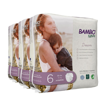 Picture of Bambo Nature Premium Eco-Friendly Baby Diapers (Sizes 1 to 6 Available), Size 6, 72 Count