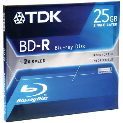 Picture of TDK BD-R Blu Ray 25GB Write Once 1-4X