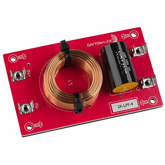 Dayton Audio 2k-LPF-4 Low Pass Crossover - 2,000 Hz 12 DB/Octave For 4 Ohm Speakers