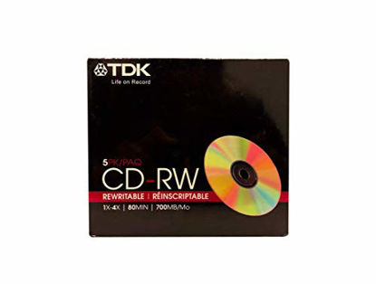 Picture of CD-Rw80 Min. 12x 5pack Rewritable Data Cd's