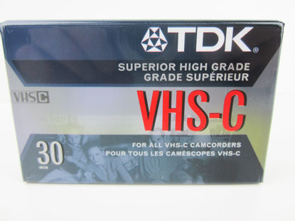 Picture of TDK VHS-C30 Blank Camcorder Superior High Grade Tape
