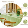Picture of Mebakuk Rectangle Table Cloth Linen Farmhouse Tablecloth Waterproof Anti-Shrink Soft and Wrinkle Resistant Decorative Fabric Table Cover for Kitchen (60" x 104" (8-10 Seats), Mint Green)