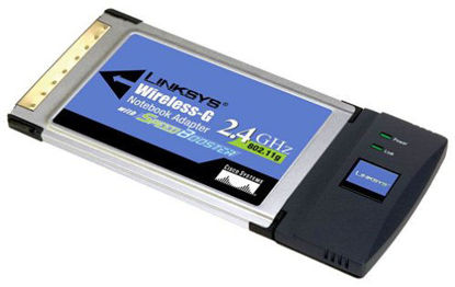 Picture of Cisco-Linksys WPC54GS Wireless-G Notebook Adapter with SpeedBooster,blue/black