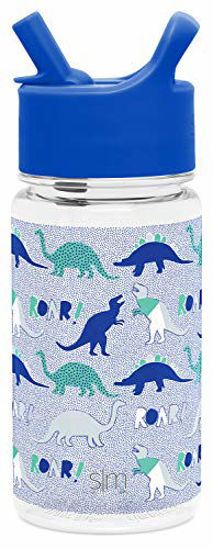 16 oz. Little Dino Reusable BPA-Free Plastic Cups with Lids