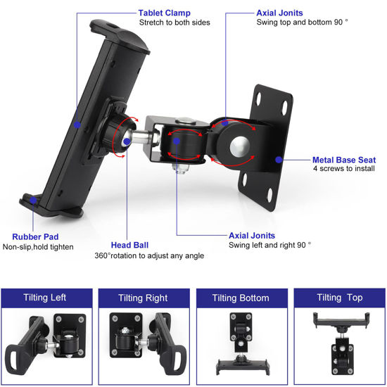 Support mural universel pour tablette Itodos pour iPad, Iphone, Kindle
