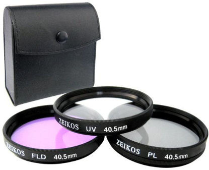 Picture of Zeikos ZE-FLK40.5- 40.5mm Glass Filter Kit (UV-CPL-FLD)