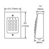 Picture of Seco-Larm Enforcer Access Control Keypad with Proximity Reader, Backlit (SK-1131-SPQ)