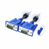 Picture of CableVantage HD15 15Pin VGA Male to Male VGA Cable for TV Computer Monitor Blue for TV Computer Monitor Extension Cable Gold Plated DB15 VGA Male to Male Monitor Cable Blue (30 Feet)