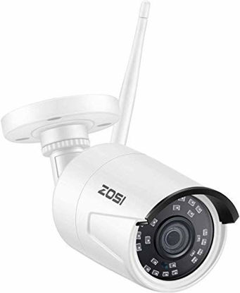 Picture of ZOSI ZG2320M 2.0MP 1080P HD Wireless IP Network Camera Weatherproof Outdoor Indoor Security Camera, with Night Vision (Only Compatible with ZOSI Wireless NVR Recorder (Model:ZR08DP00/10/20)
