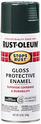 Picture of Rust-Oleum 7733830-2PK Stops Rust Spray Paint, 12 Oz, Gloss Dark Hunter Green, 2 Pack