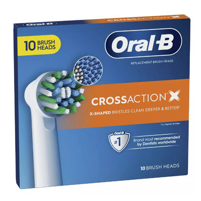 Picture of Oral-B Cross Action Electric Toothbrush Replacement Brush Heads, 10 ct.