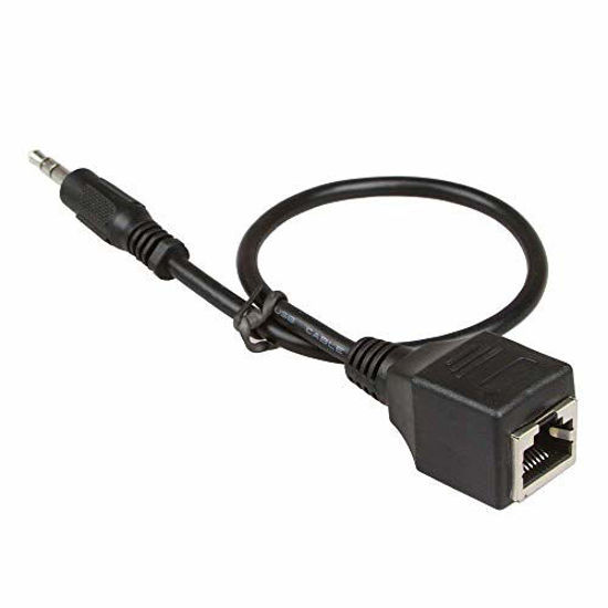 GetUSCart- TraderPlus 2 Pack 3.5mm Stereo Audio to RJ45 Female Socket ...