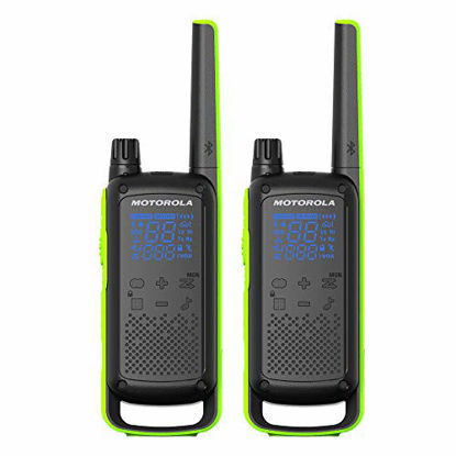 Picture of Motorola Solutions T801 Two-Way Radio Black W/Green Two Pack