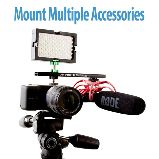 GetUSCart- 8 Inch Cold Shoe Extension Bracket - Dual Sided Camera Flash ...