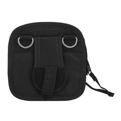 Picture of Zyyini Nylon Camera Filter Case, 9 Slot Black Bag with Camera Strap, Nine Pockets, Portable DSLR Wallet Case, Lens Filter, Filter Holder
