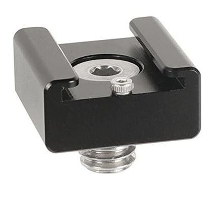 Picture of CAMVATE 3/8"-16 Cold Shoe Mount Adapter with ARRI Locating Pins for RED Komodo Camera Cage