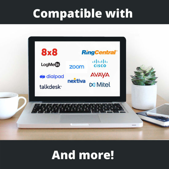 GetUSCart Discover D722U Noise Reducing USB Wired Headset Compatible