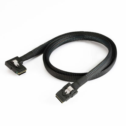 Picture of CABLEDECONN 0.7M Internal Mini SAS 36-Pin 8087 to SFF-8087 Cable 0.7m Left 90 Degree