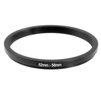 Picture of uxcell 62mm-58mm 62mm to 58mm Black Ring Adapter for Camera