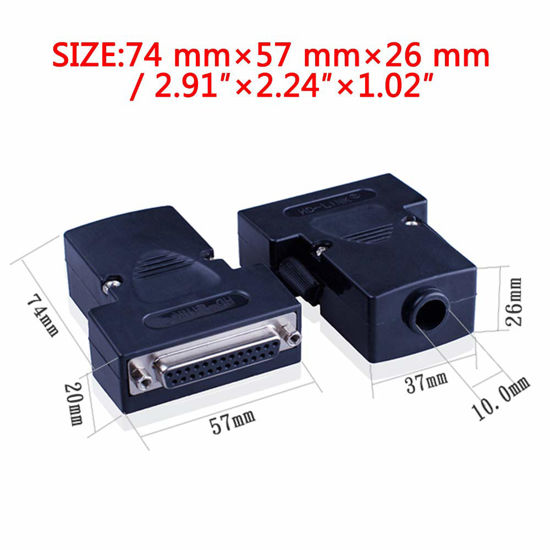 DB50 Solderless Connector, D-SUB 50-pin Port Terminal Adapter HDB50