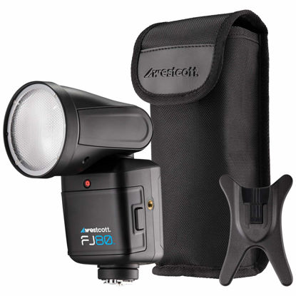 Picture of Westcott FJ80 Universal Touchscreen 80Ws Speedlight On/Off-Camera Flash Compatible with Canon, Sony, Nikon, Fuji, Panasonic, and Olympus