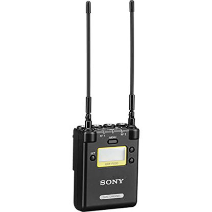 Picture of Sony URX-P03D 2-Channel Portable Wireless Receiver for UWP-D Microphone System, Dynamic Switching Diversity, UHF Channels 25/36: 536 to 608MHz