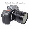 Picture of Foto&Tech Assorted Soft Shutter Release Button Compatible with Fuji X-T20 X-T10 X-T3 X-T2 X-PRO2 X-PRO1 X100F, Sony RX1RII RX10 IV III II, Lecia M10 M9, Nikon Df F3 (2PC, BK+OR)