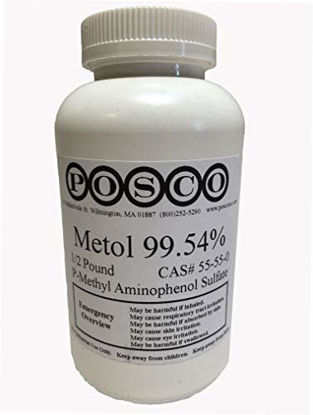 Picture of Metol (Elon) - High Purity 99.54% Powder. 1/2 Pound Bottle (226+ Grams)