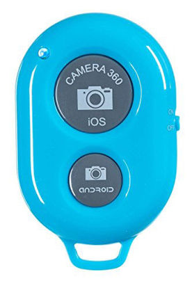 Picture of Abco Tech Bluetooth Wireless Remote Control Camera Shutter for IOS, Android Smartphones - Blue
