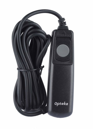 Picture of Opteka 10-Foot Remote Shutter Release Switch Cable for Canon EOS 7D, 6D, 5D, 5DS, 5DSR, R, 1D, 1DX, Mark II III IV, 50D, 40D, 30D, 20D, 10D, 1V, 3, RS-80N3 Replacement
