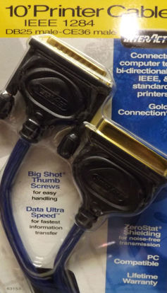 Picture of Recoton 63153 PC Accessories Gold IEEE 1284 Printer Cable (10 feet)