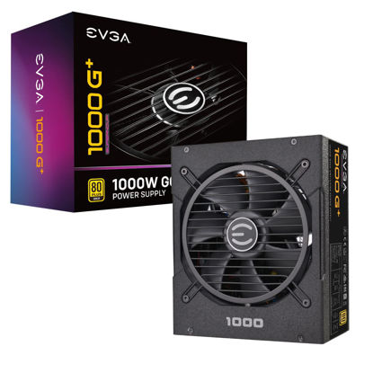 Picture of EVGA SuperNOVA 1000 G+, 80 Plus Gold 1000W, Fully Modular, FDB Fan, 10 Year Warranty, Includes Power ON Self Tester, Power Supply 120-GP-1000-X1,Black
