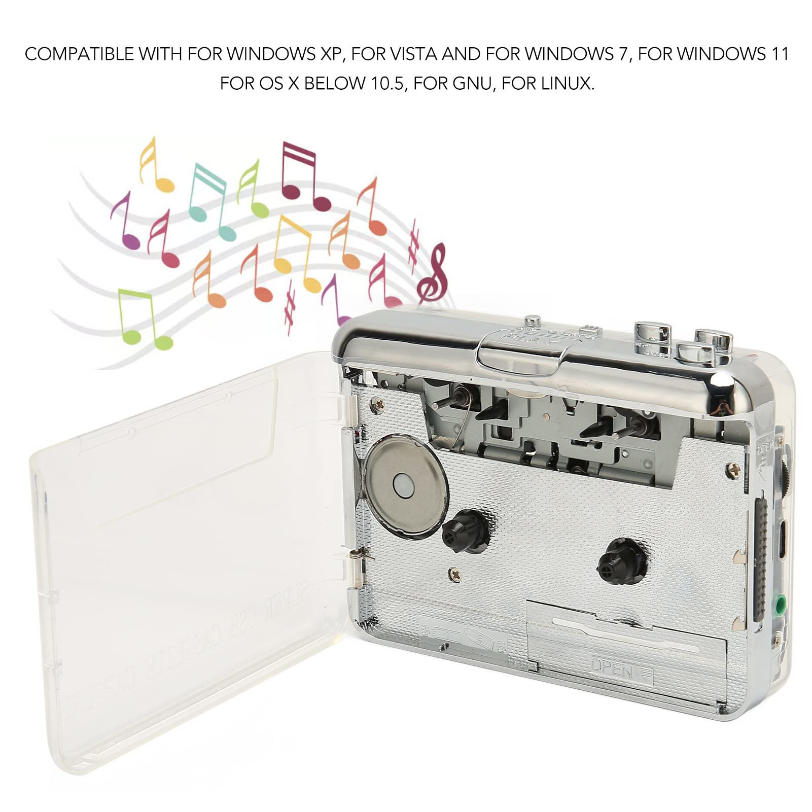 Wendry Cassette To MP3 Converter – Portable USB Tape Player & Audio Capture For Old Music
