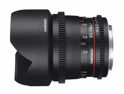 Picture of Samyang 10 mm T3.1 VDSLR II Manual Focus Video Lens for Nikon DSLR Camera