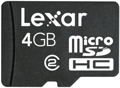 Picture of Lexar micro SDHC 4GB Flash Memory Card LSDMI4GBASBNA
