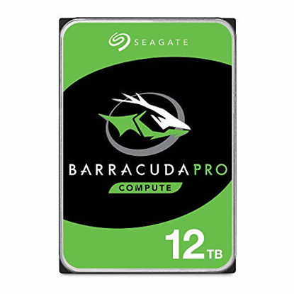 Picture of Seagate BarraCuda Pro Internal Hard Drive SATA HDD 12TB 6GB/s 256MB Cache 3.5-Inch (ST12000DM0007) (Renewed)